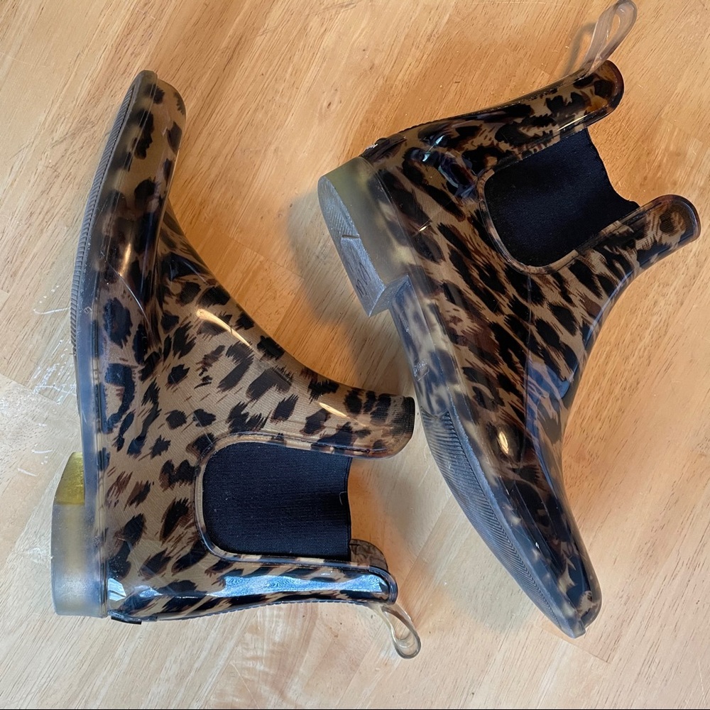 Madden Girl Leopard Rain Boots size 11